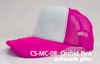 CAP SIMPLE- CS-MC-08, Orchid Pink, หมวกตาข่าย, หมวกแก๊ปตาข่าย, หมวกแก๊ปสำเร็จรูป, หมวกแก๊ปพร้อมส่ง, หมวกแก๊ปราคาโรงงาน, หมวกตาข่ายสีชมพูเข้ม